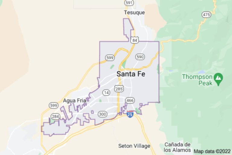 Santa Fe Carpet Cleaners Map of Santa Fe NM